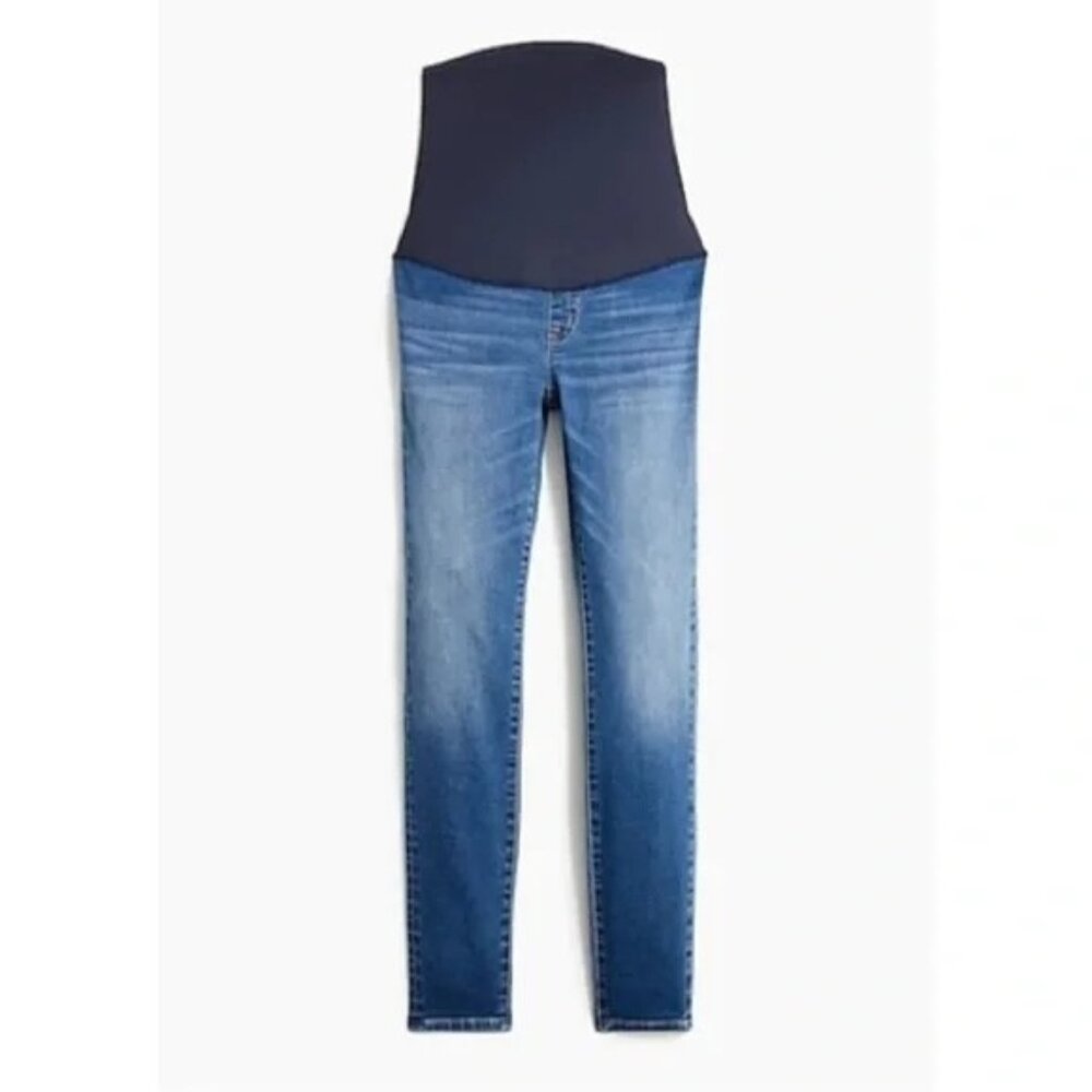 J. Crew Maternity Jean Signature Stretch Skinny Denim Pants Blue 30
